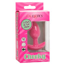 Cheeky Glow In The Dark Vibrating Plug-Pink