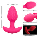 Cheeky Glow In The Dark Vibrating Plug-Pink