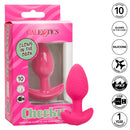 Cheeky Glow In The Dark Vibrating Plug-Pink