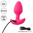 Cheeky Glow In The Dark Vibrating Plug-Pink