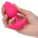 Cheeky Glow In The Dark Vibrating Plug-Pink