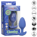 Cheeky Glow In The Dark Vibrating Plug-Purple