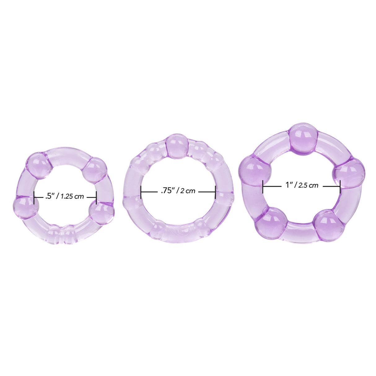 Silicone Island Rings Purple