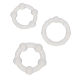 Alpha Ring Silicone Beaded 3pk