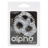 Alpha Ring Silicone Beaded 3pk