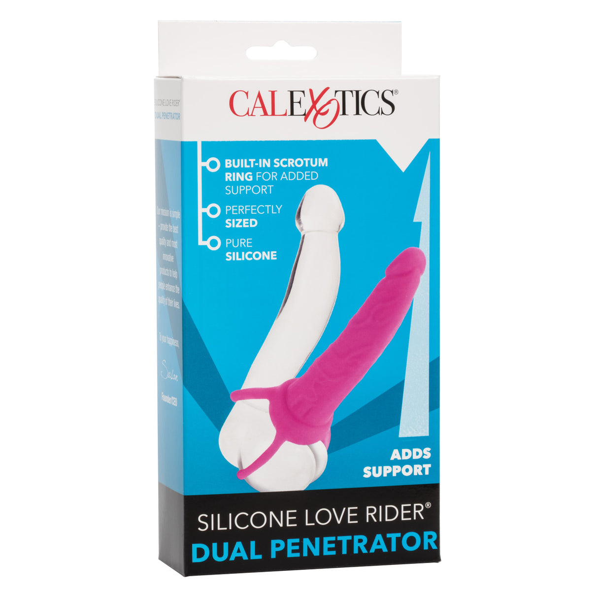 Silicone Love Rider Dual Penetrator Pink