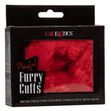 Playful Furry Cuffs-Red