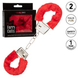 Playful Furry Cuffs-Red