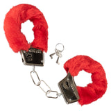 Playful Furry Cuffs-Red