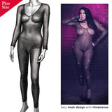 RADIANCE Crotchless Bodysuit Queen Size