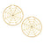 Earring: Spiderweb Hoops-Gold