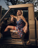 Thigh High: Claudia Red Large Net