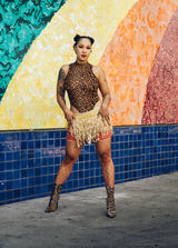 Thigh High: Claudia Red Large Net