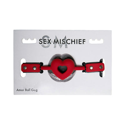 Sex & Mischief Amor Ball Gag-Red