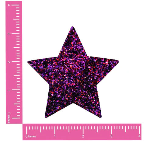 Pasties: Super Sparkle Purple Glitter Star