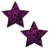 Pasties: Super Sparkle Purple Glitter Star