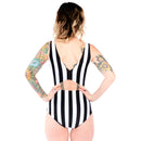 Swim: Stripe Monokini Large