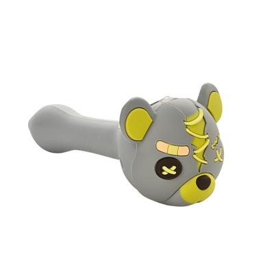 5" Scarbear Silicone Pipe Assorted Colours