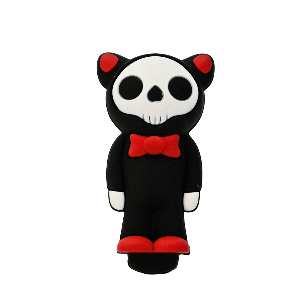 3" Cat Skeleton Silicone Pipe