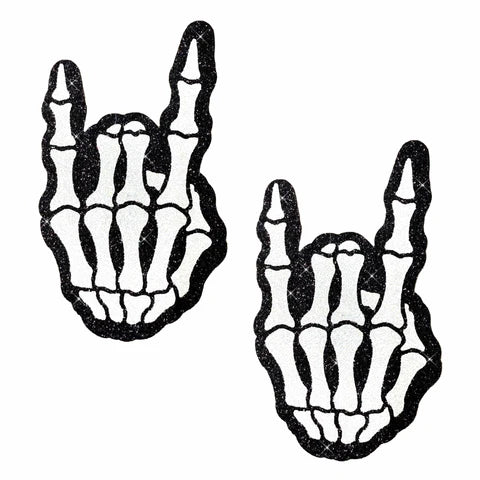 Pasties: Rock On Skeleton Hand