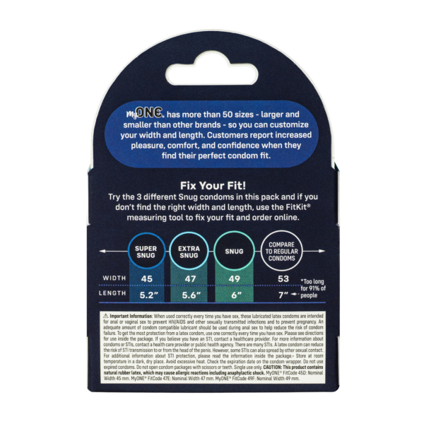 MyONE Snug Samples 3pk