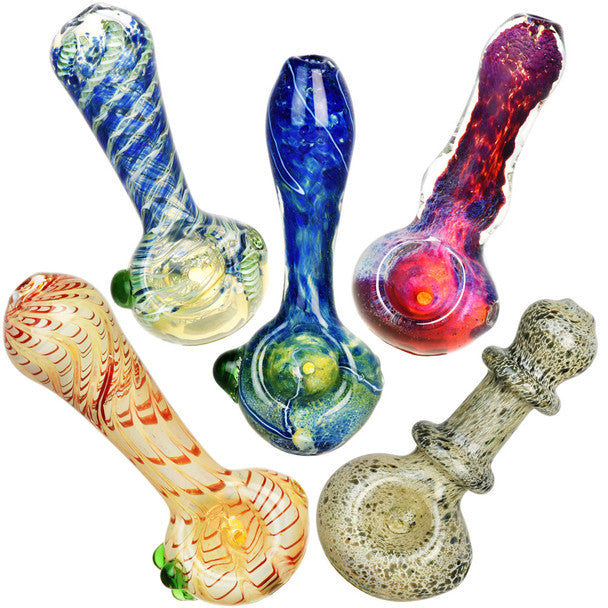 4" Basic Spoon Pipe Assorted Colours