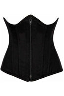 Black Cotton Underbust Large