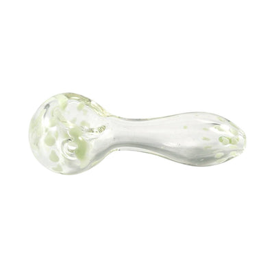 Pipe: Clear Spoon with Dots 3.75"