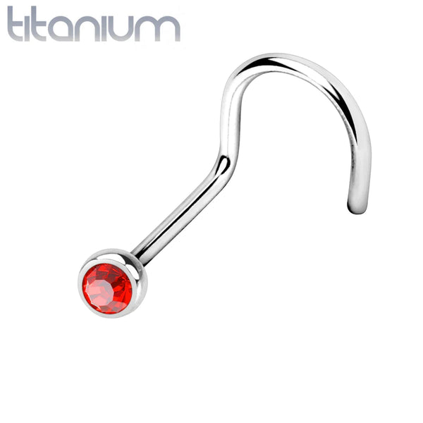 Nose: Titanium Bezel Corkscrew-Red