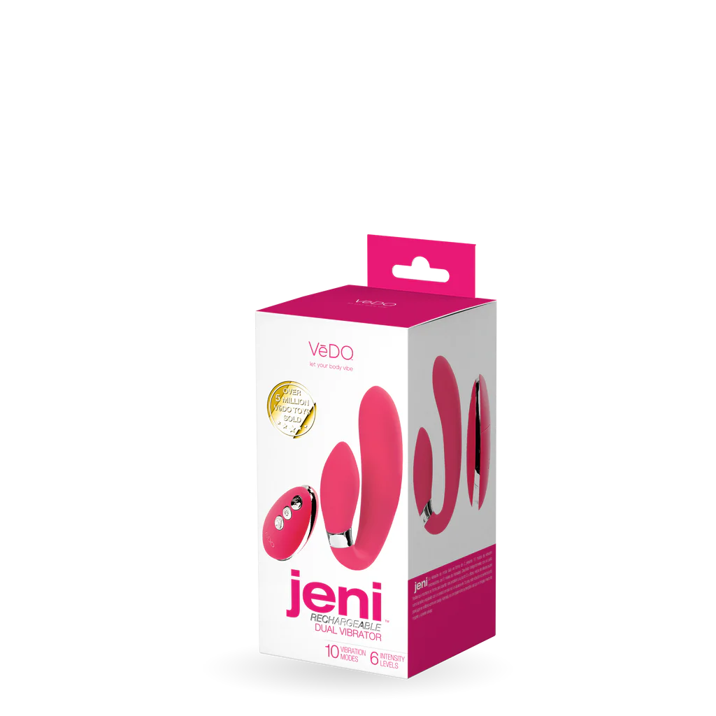 Jeni C Shaped Dual Vibe-Pink