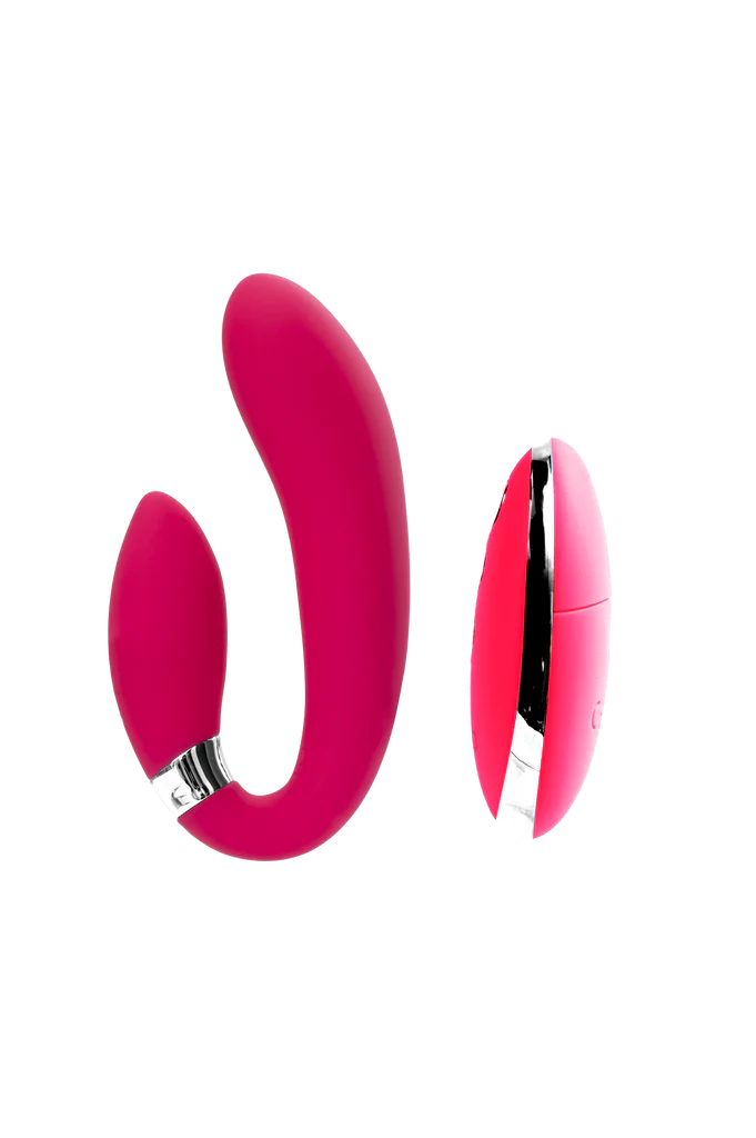 Jeni C Shaped Dual Vibe-Pink