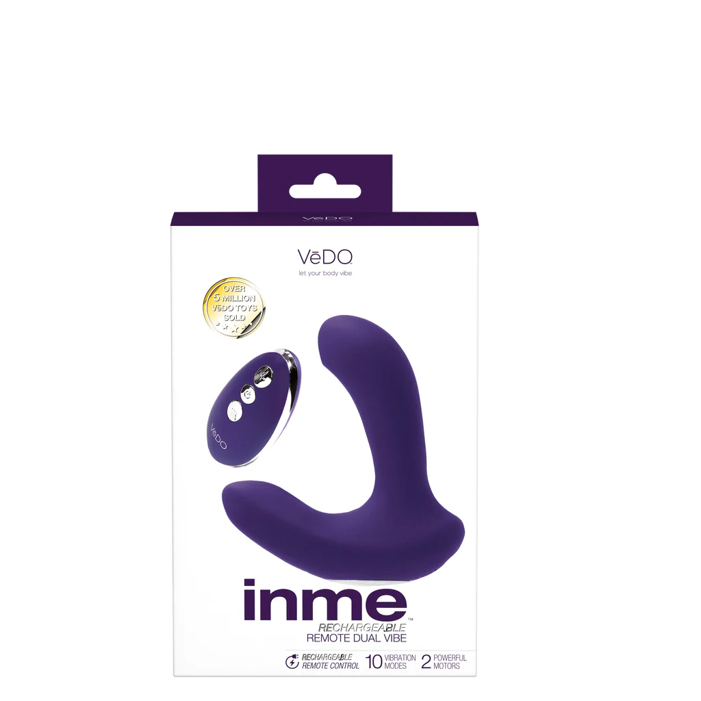 INME Rechargeable Dual Vibe-Purple