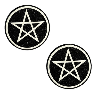 Pasties:Wicca Black Glitter