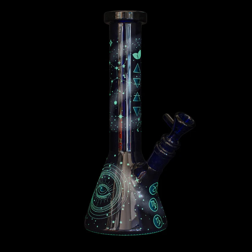 Red Eye Glass: 10" Astro Elements (Earth - Glow in the Dark)