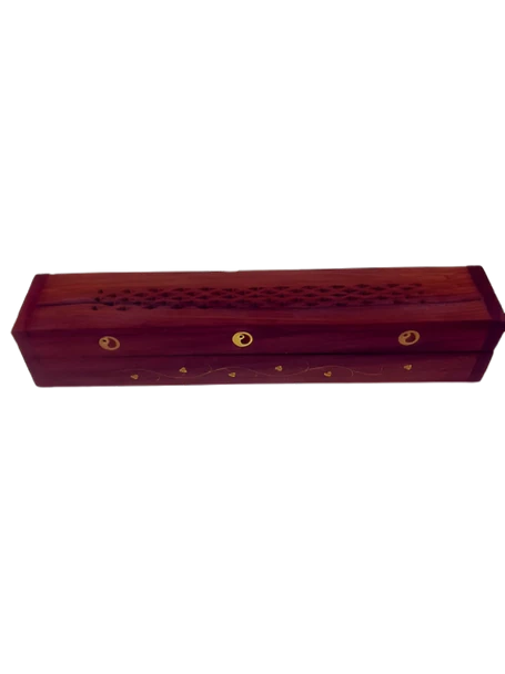 Incense: 12" Wooden Coffin (Dual Top)