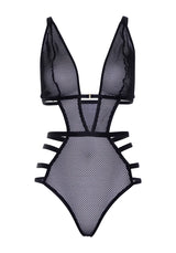 Fishnet Strappy G String Teddy