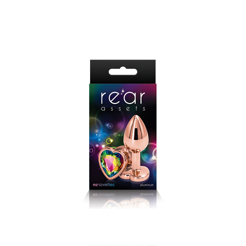 Rear Assets Gem Plug Rose Gold-Small Heart