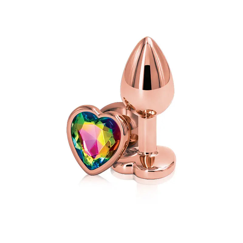 Rear Assets Gem Plug Rose Gold-Small Heart