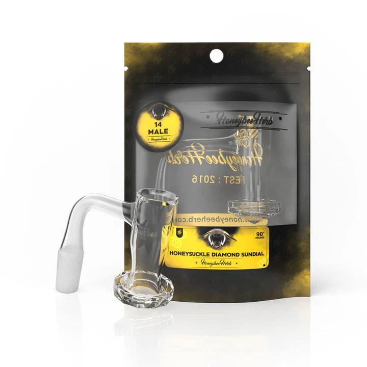 Honeybee Herb: (Black) Diamond Sundial (14mm - 90°)