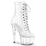 Boot: 7" Peep Toe - Clear