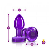 Cheeky Charms RC Vibrating Plug-Purple Small