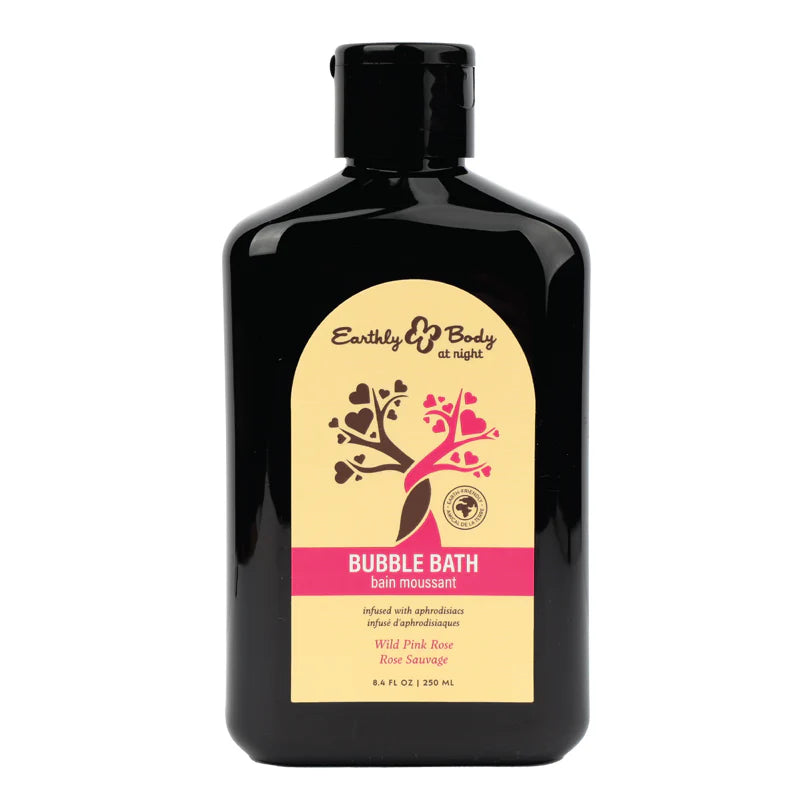 Earthly Body at Night Bubble Bath-Wild Pink Rose 8.4oz