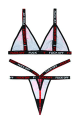 2pc Fuck Off Bralette Set
