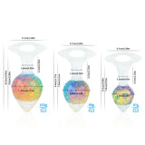 Luxe Prism Anal Plug - Medium - Rainbow