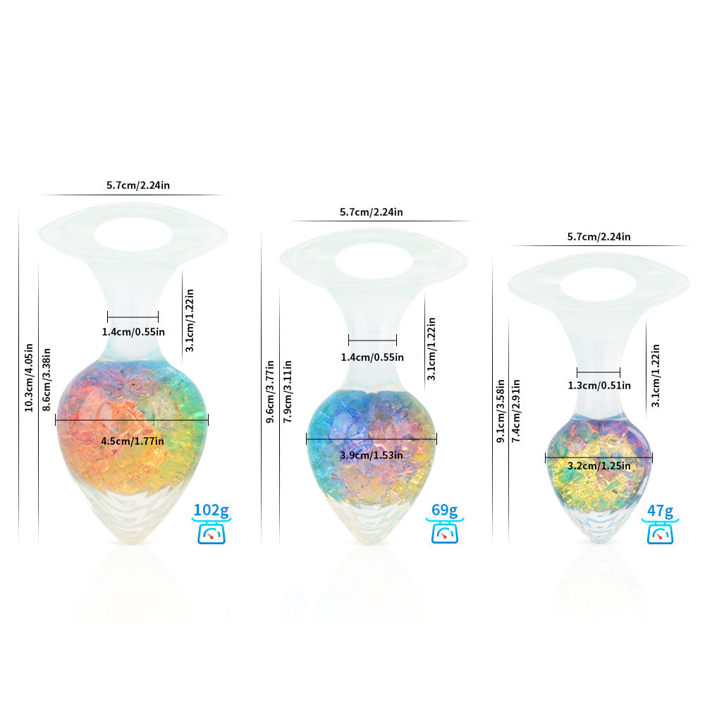 Luxe Prism Anal Plug - Small - Rainbow