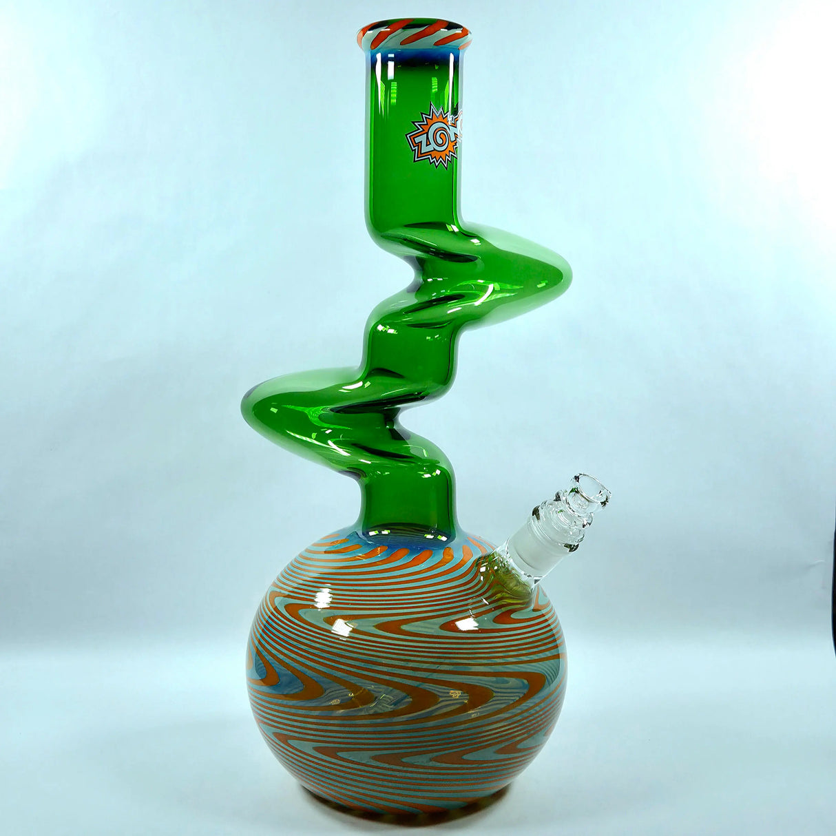 Zong: 14" 2 Kink - Full Color w/ Dual Stripes (Green and Orange)