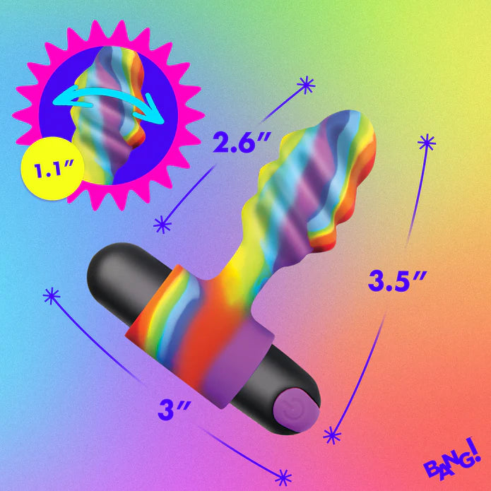 BANG! Vibrating Rainbow Plug