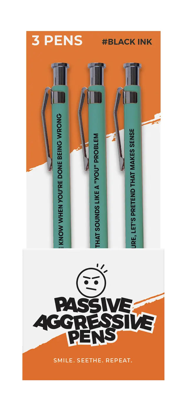 Passive Aggressive Pens 3pk