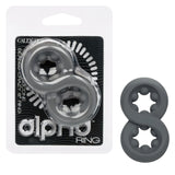 Alpha Liquid Silicone Beaded Crazy 8 Ring