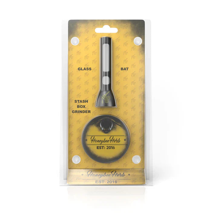 Honeybee Herb: Glass Blunt & Grinder Kit